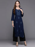 Blue Ivory Impressions Kurti (Top Only)