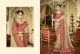 Beautiful Design Wedding Wear Heavy Embroidery Saree