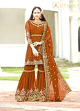 Beautiful Designer Embroidery Sharara Suit