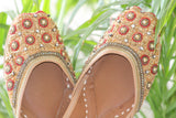 Women Pearl Embroidered Handcrafted Jutti