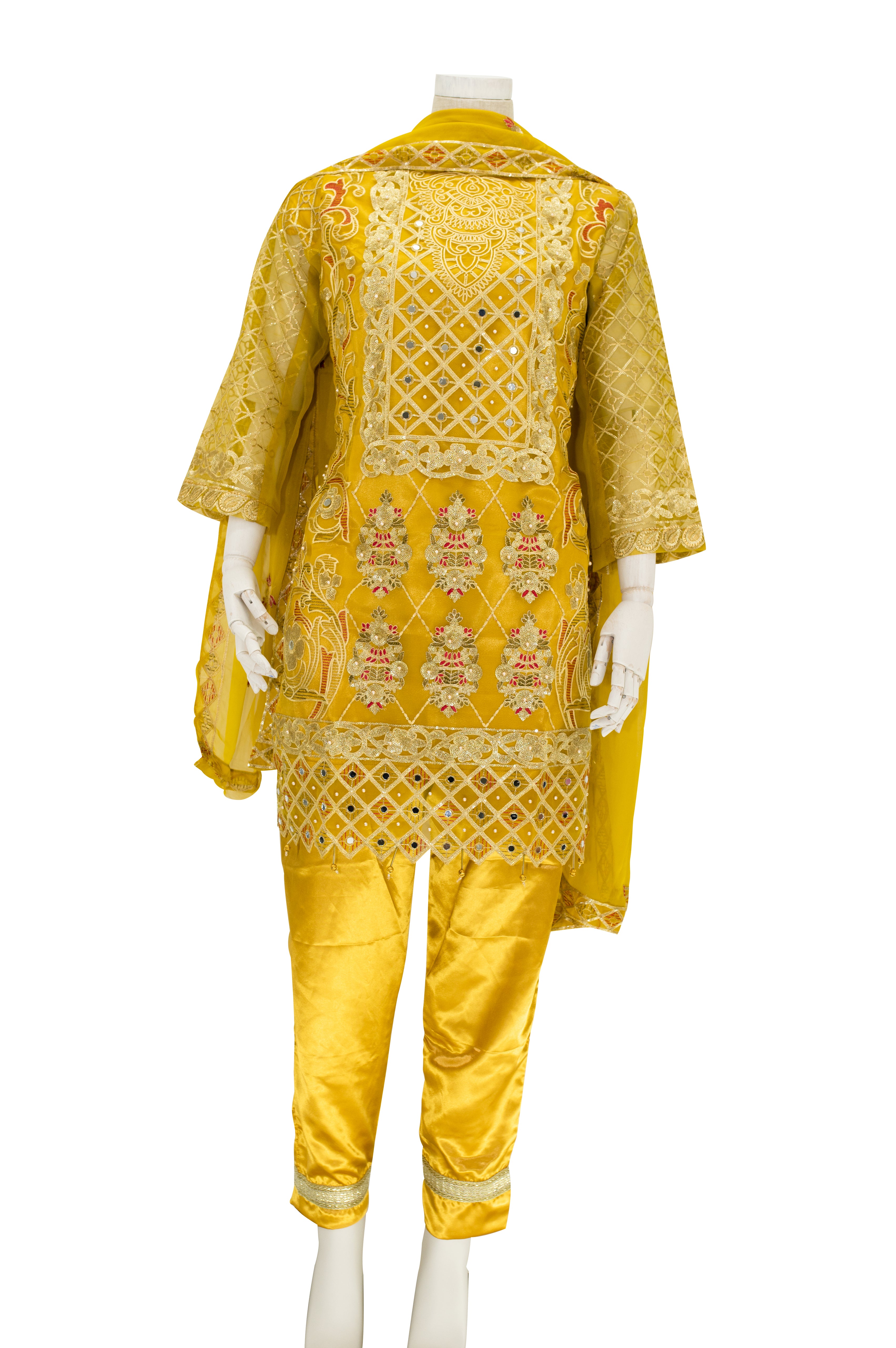 Original Pakistani Designer Salwar Suit Yellow