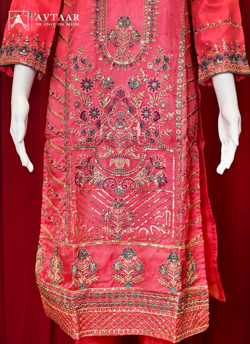 Pink Lotus Salwar Suit