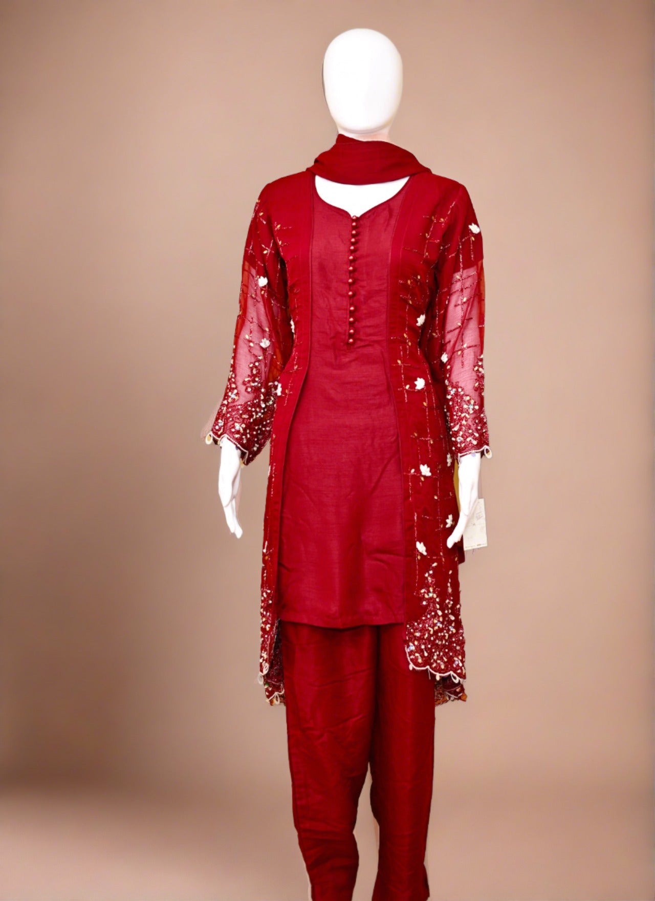 Enchanting Red Salwar Suit