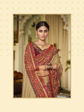Beautiful Design Wedding Wear Heavy Embroidery Saree