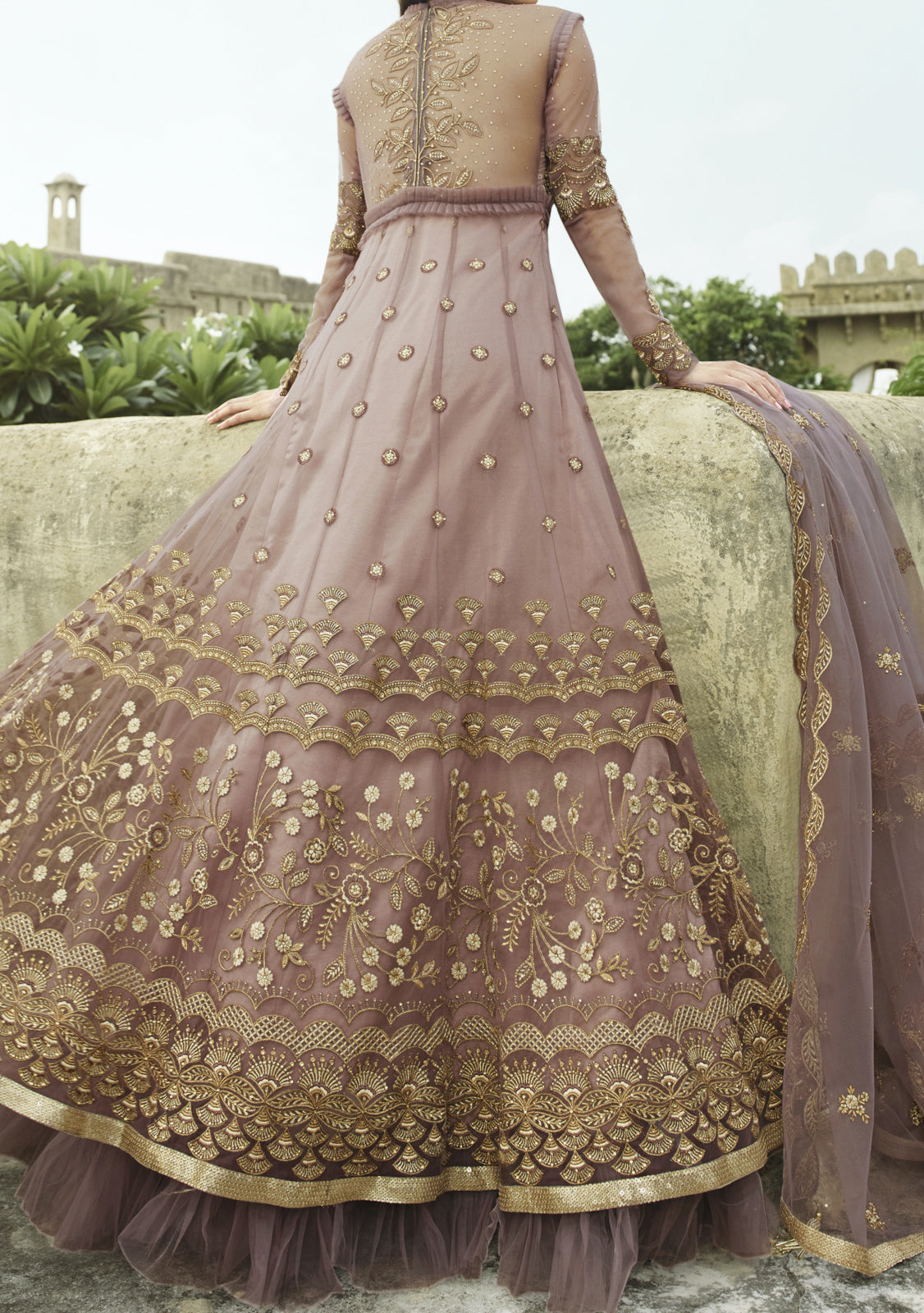 New Embroidery Party Wear  Anarkali Suit