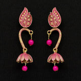 Rani Color Beads Oxidised Earrings