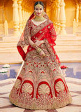 Bridal Heavy Red wedding Lehenga