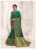 Gorgeous Festive Wear Embroidery Worked Saree